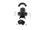 Black Helmet Lock with Pipe Key
