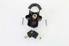 Load image into Gallery viewer, Black Helmet Lock with Pipe Key