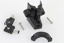 Load image into Gallery viewer, Black Helmet Lock with Pipe Key