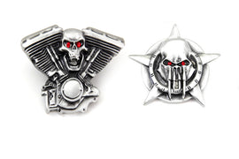 Skull Lapel Pin Set