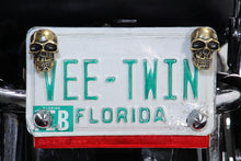 Load image into Gallery viewer, Gold Skull License Plate Bolt Set