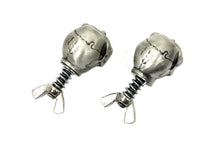 Load image into Gallery viewer, Silver Skull License Plate Bolt Set