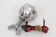 Load image into Gallery viewer, Silver Skull License Plate Bolt Set with LED