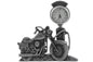 V-Twin Pewter Motorcycle Clock 4-1/2 inch Tall