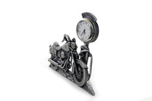 Load image into Gallery viewer, V-Twin Pewter Motorcycle Clock 4-1/2 inch Tall