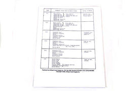 Paint and Number Reference Book