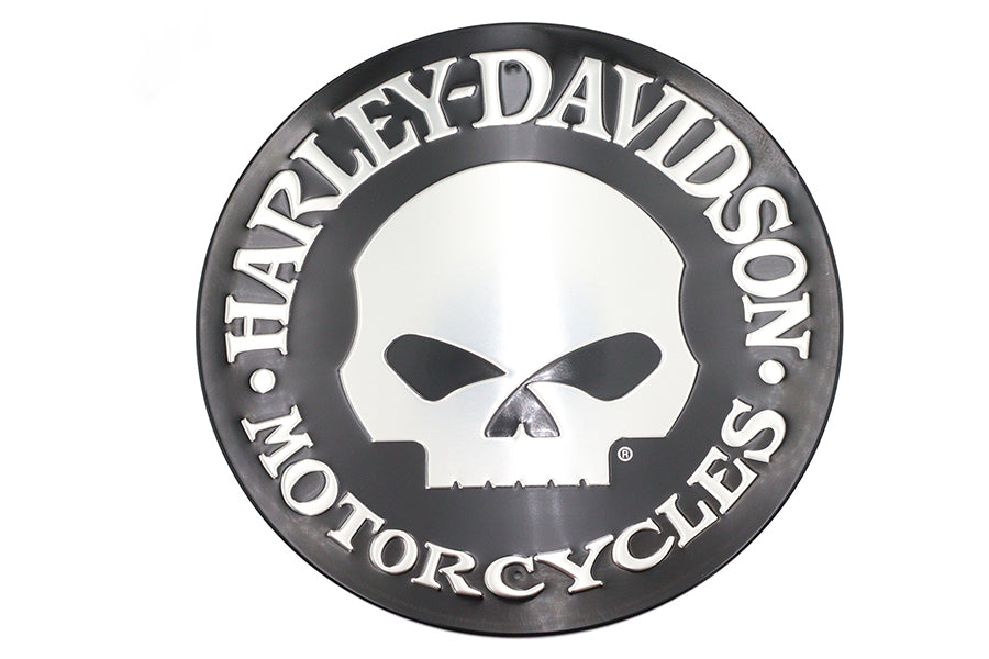 Harley Davidson Skull Tin Sign