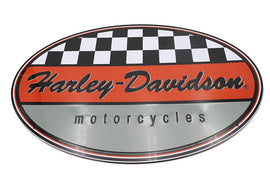 Harley Davidson Racing Oval Tin Sign