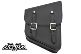 Black Cowhide Two Buckle Saddlebag Right Side