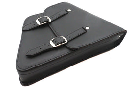 Black Cowhide Two Buckle Saddlebag Right Side