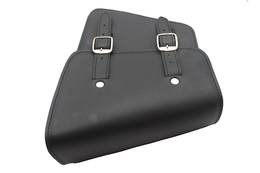 Black Cowhide Two Buckle Saddlebag Right Side