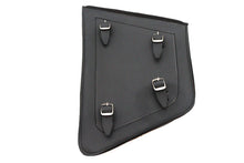 Load image into Gallery viewer, Black Cowhide Two Buckle Saddlebag Right Side