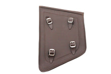 Load image into Gallery viewer, Brown Cowhide Two Buckle Saddlebag Right Side