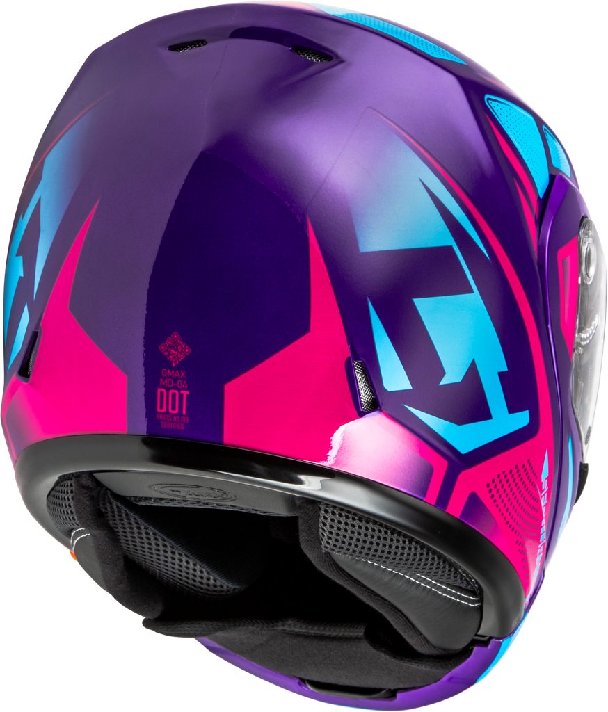 Md 04s Sector Snow Helmet W/ Electric Shield Violet/Pink Xs