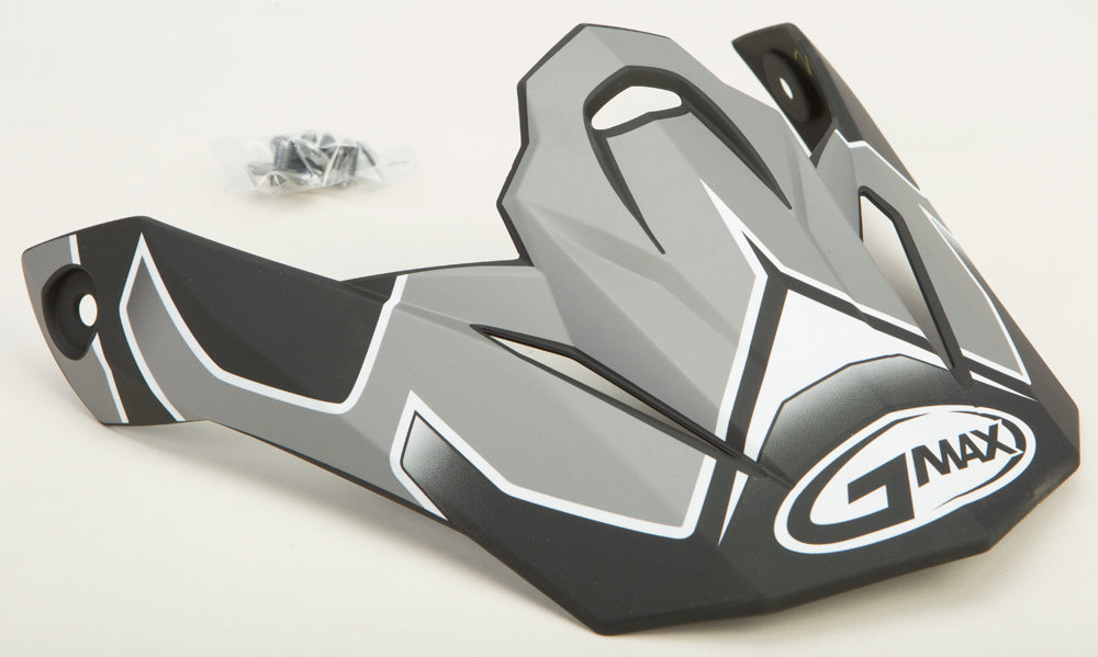 Visor W/Screws Step Mx 86 Dark Silver/White