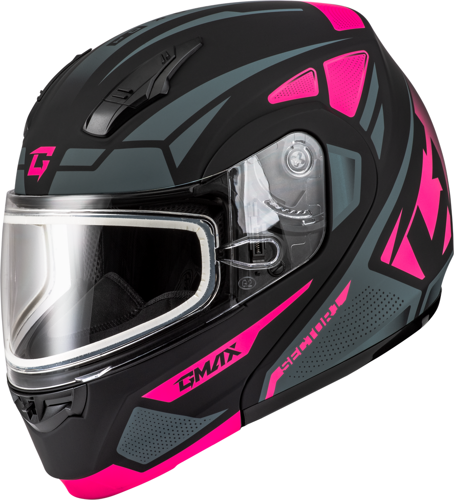 Md 04s Sector Snow Helmet Matte Black/Pink 2x
