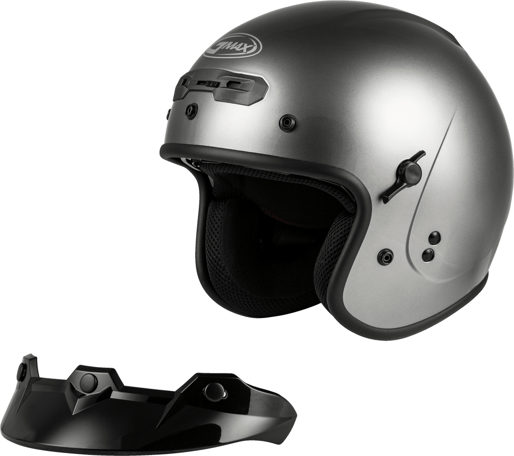 Gm 32 Open Face Helmet Titanium 3x