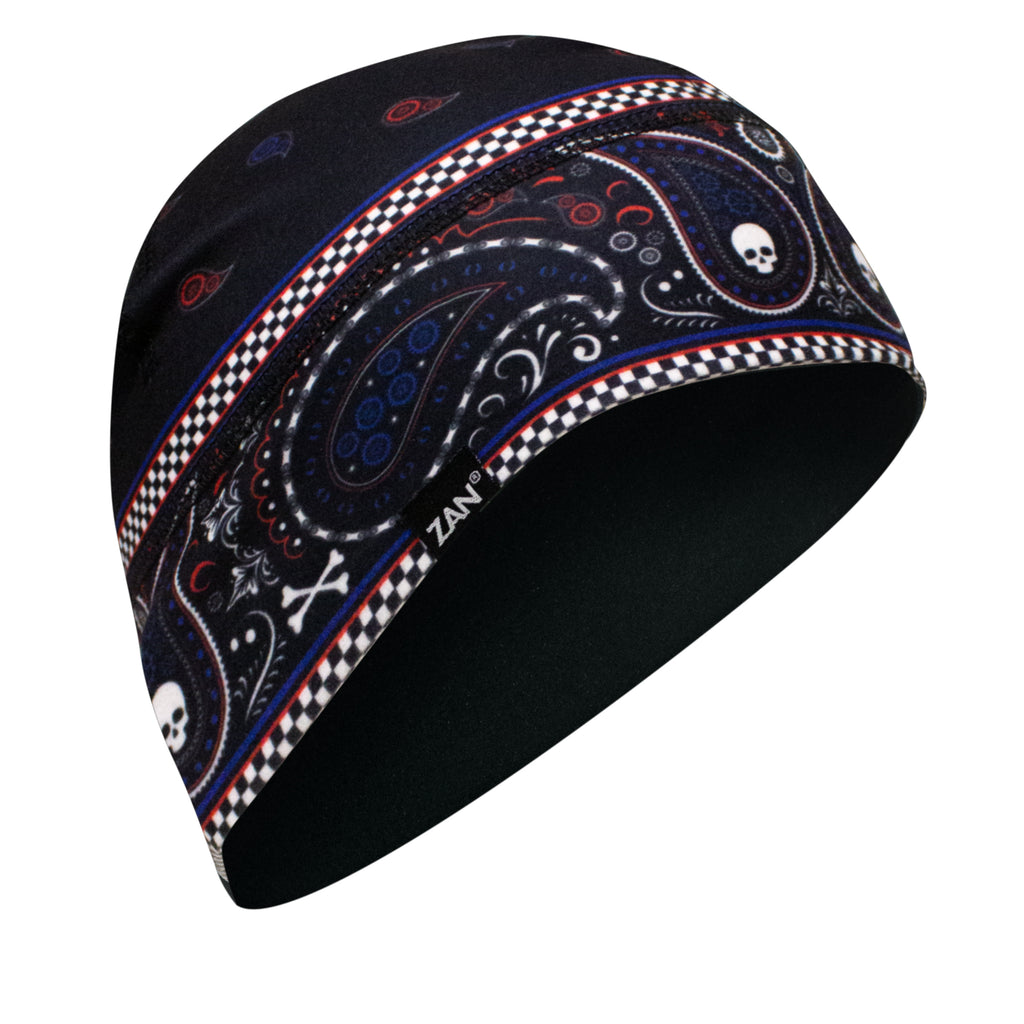 Sportflex Helmet Liner/Beanie Red/Wht/Blue Classic Bandanna