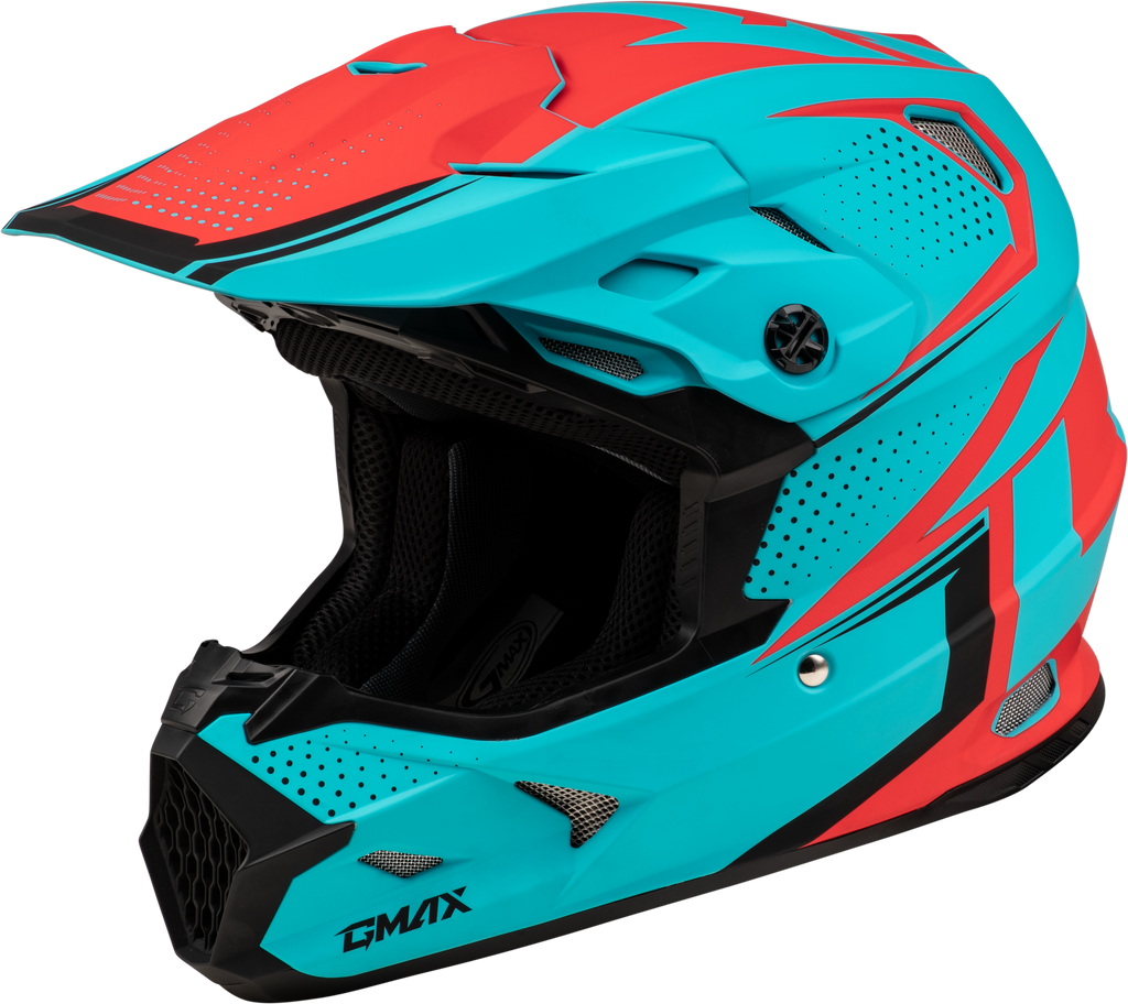 Mx 96 502 Helmet Matte Blue/Red  Xs