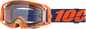 Armatic  Enduro Moto Goggle Neon Orange Clear