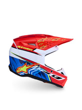 Load image into Gallery viewer, S M3 Falcon Yth Hlmt Ece06/Dot Red Fl/Wht/Blue/Yl Fl Gl Ym