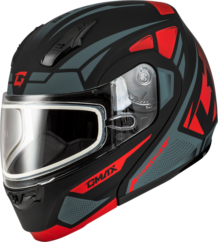 Md 04s Sector Snow Helmet Matte Black/Red 3x
