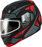 Md 04s Sector Snow Helmet Matte Black/Red Xs