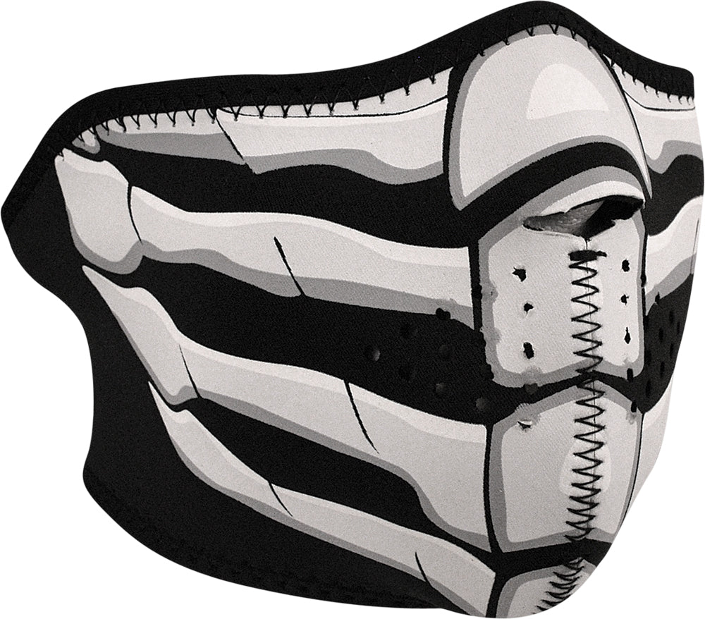 Half Face Mask Glow In Dark Bone Breath