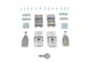 1964-1968 FL Saddlebag Lock Kit