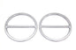 Chrome Cross Bar Front Speaker Grill Set