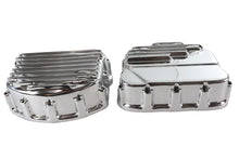 Load image into Gallery viewer, Finned Panhead Valve Cover Set Polished