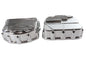 Finned Panhead Valve Cover Set Polished