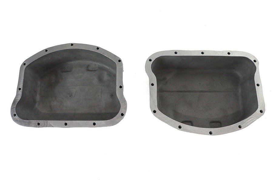 Finned Panhead Valve Cover Set Polished