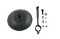 Replica 5 inch Round Mirror Black