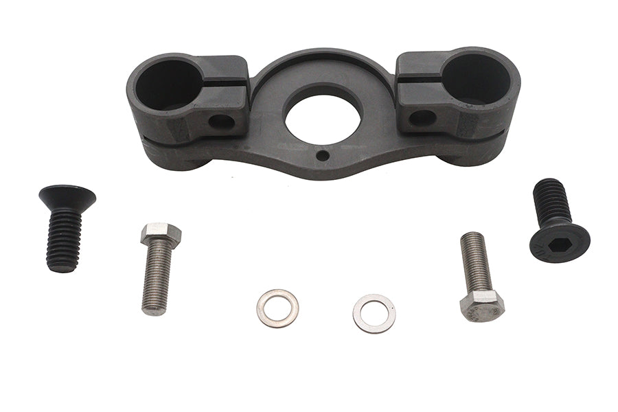 V-Twin Spring Fork Top Tree Inline for front fork assembly, shows the metal top mount with mounting holes and spring components.