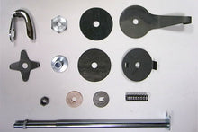 Load image into Gallery viewer, V-Twin Side Valve Steering Damper Kit for motorcycles, showing the durable damper components and mounting hardware.
