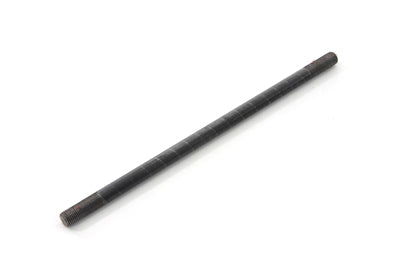 V-Twin WL front axle in black for side valve motorcycles, featuring a sturdy metal construction and detailed design.