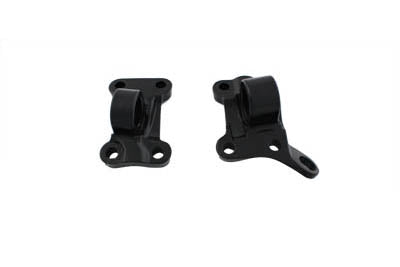 V-TWIN front lower side car clamp set for chassis, showing metal clamps with mounting hardware on a white background.
