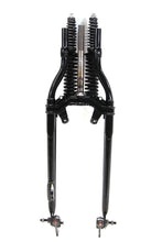 Load image into Gallery viewer, 18 inch Inline Spring Fork Assembly Black