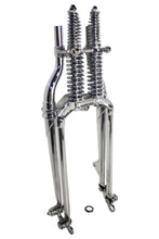 Load image into Gallery viewer, 18 inch Offset Spring Fork Assembly Chrome