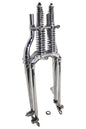 18 inch Offset Spring Fork Assembly Chrome
