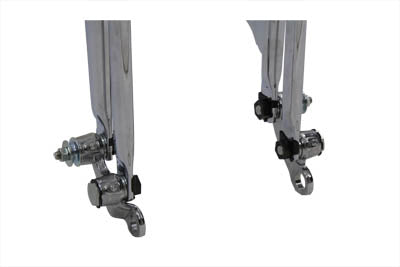 18 inch Offset Spring Fork Assembly Chrome