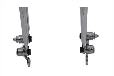 18 inch Offset Spring Fork Assembly Chrome