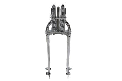 22 inch Inline Spring Fork Chrome +4 inch