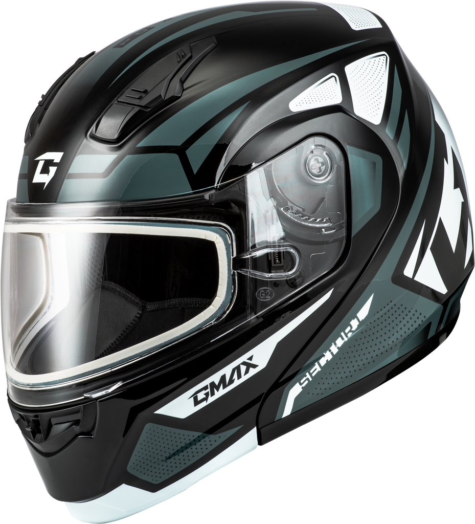 Md 04s Sector Snow Helmet Black/Silver Lg