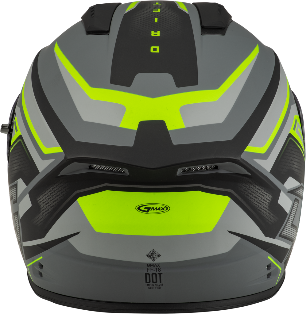 Ff 18 Drift Helmet Matte Grey/Hi Viz Xs