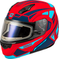 Md 04s Sector Snow Helmet W/ Elec Shield Matte Red/Blue Xs