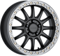 Alpha Bdlk 17x7 4/156 (+25mm) Blk/Gunmetal