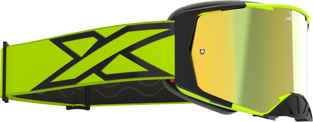 Lucid Caliber Goggle Flo Yellow Gold Mirror Lens