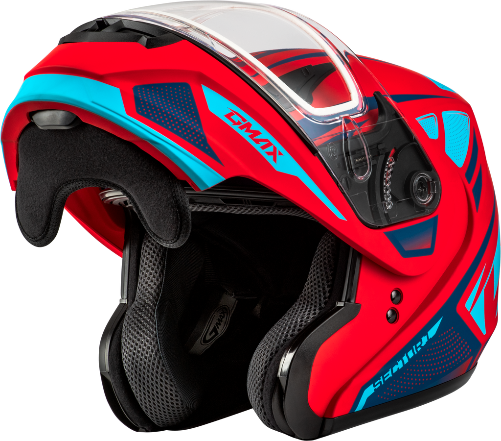 Md 04s Sector Snow Helmet Matte Red/Blue 3x